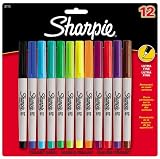 Sharpie Ultra Fine Point Permanent Markers, 12 Colored Markers(37175PP)