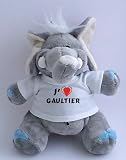Peluche éléphant avec un T-shirt: J'aime Gaultier