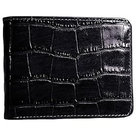 Buy Jack Georges Croco Collection Bi-Fold with Flap Mens Wallet by Jack Georges