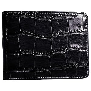 Buy Jack Georges Croco Collection Bi-Fold with Flap Mens Wallet by Jack Georges