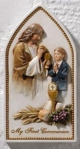Roman Communion Plaque - Boy 62218