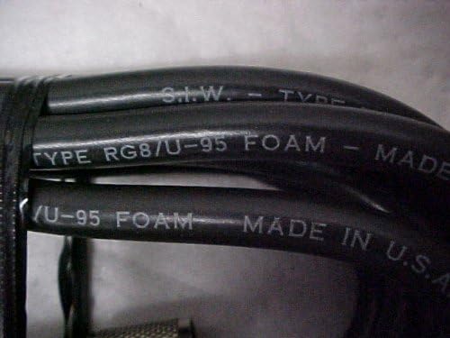 Redman Cb Made 25ft RG 8U 95% shielded Cable Jumper Coax CB / Ham Radio w/ PL259 Connectors