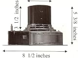 Kozi Pellet Stove Exhaust Motor Blower w/ Housing