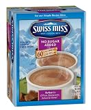 Swiss Miss Hot Cocoa Mix, Milk Chocolate, No Sugar Added, 60-Count Envelopes (Pack of 2)