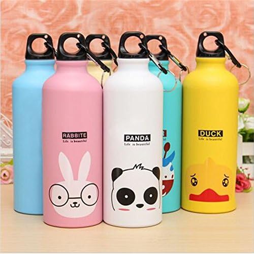 Candy Color 500ML Cute Cartoon Pattern Aluminum Water Bottle Kitchen Accessories