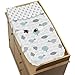 Sweet Jojo Designs Nature Birds Arrows Baby Changing Pad Cover for Turquoise Blue and Gray Earth and Sky Collection