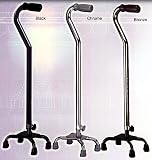 Quad Cane, Small Base in Bronze