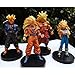 4pcs/Set Dragonball Z Super Saiyan Goku Gogeta Trunks Broli PVC Acton Figure Collectible Toys