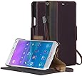 Galaxy Note 4 Case, AceAbove Samsung Galaxy Note 4 Wallet Case - Premium Genuine Leather Wallet Book Cover with Stand Flip Cover and Hand Strap