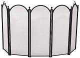 Outdoor Living : UniFlame 5 Fold Black Large Diameter Screen