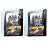 2 Pack Set (Crystal Clear + Anti-Glare) Screen Protectors for iPad Tablet