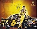AUTOGRAPHED 2006 David Ragan #6 UPS Racing Team (Roush) Signed 9X11 NASCAR Hero Card with COA