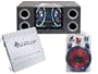Pyramid Deluxe Amplifier/Speaker package for the Car/Truck/SUV --- PB717X 1000w 2 Channel Bridgeable MOSFET Amplifier + BNPS102 Dual 10-inch 1000w Bandpass Speaker System with Neon Accent Lighting + 1000w 20 ft. Amplifier Installation Wiring Kit