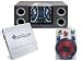 Pyramid Deluxe Amplifier/Speaker package for the Car/Truck/SUV --- PB717X 1000w 2 Channel Bridgeable MOSFET Amplifier + BNPS102 Dual 10-inch 1000w Bandpass Speaker System with Neon Accent Lighting + 1000w 20 ft. Amplifier Installation Wiring Kit