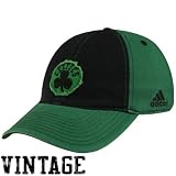adidas Boston Celtics Black-Green Vintage Patch Flex Fit Hat