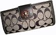Coach Wallet Trnlk Signature Slim Env Black/White/Black