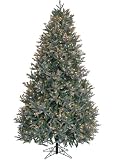 9' Kaitlyn Fir Pre-lit Artificial Christmas Tree With 1500 Clear Lights