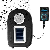 GoGroove Solar JukeBox Hybrid Charging and Protective Sound Case for Ultra Portable Music and Power ANYWHERE - Works with ALL Creative Zen MP3 Player ** Includes Accessory Bag
