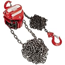 Coffing LHH-1/2B-10 Steel LHH Model Hand Chain Hoist with Hook, 10' Lifting Height, 1/2 Ton Load Capacity
