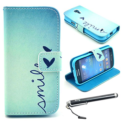 S4-Mini-Case-Galaxy-S4-Mini-Case-Speedtek-Smile-Pattern-Premium-PU-Leather-Wallet-Flip-Protective-Skin-Case-wi
