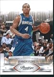 2009 /10 Panini Prestige Basketball Card # 110 Randy Foye Washington Wizards Mint Condition- Shipped In Protective Screwdown Display Case!