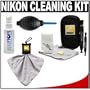 Nikon LensPen Pro Cleaning Kit + Spudz Microfiber Cloth + Lens Cleaner Fluid + Air Blower