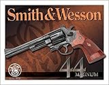 Smith Wesson 44 Magnum Metal Tin Sign Nostalgic NIB