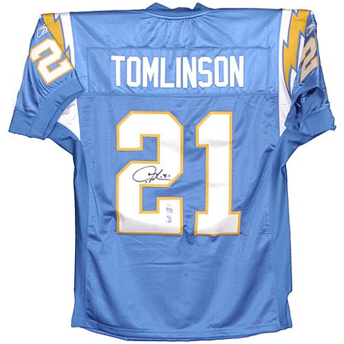 Mounted Memories San Diego Chargers Ladainian Tomlinson Signed Authentic Jersey