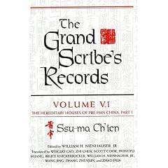 The Grand Scribe's Records: Volume 5.1: The Hereditary Houses of Pre-Han China, Part I