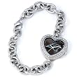 NFL Women's FH-CAR Heart Collection Carolina Panthers Watch