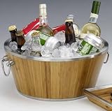 Review Kraftware  / Kraftware 80021 Madera Bamboo Party Tub with Stainless Steel Liner and Handles