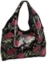 Betsey Johnson Glitzy Floral Medium Shopper,Black,one size