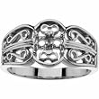 14K White Gold Mother's Ring - 2 Gemstone -- YOU CHOOSE THE COLORS!