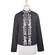 Floral Embroidered Wool Jacket (Petite, Tall & Misses Sizes XS-3X)