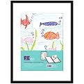 Artwork Display and Storage Frame - Black (12x16")