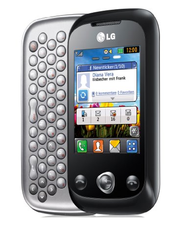 LG C330 linkz Handy (6,1 cm (2,4 Zoll), 2 Megapixel Kamera, QWERTZ-Tastatur) schwarz