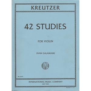 International Music Company No. 2073: Kreutzer; 42 Studies for Violin