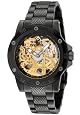 Invicta Men`s II Collection Mechanical Skeleton Black Ion-Plated Watch #5998