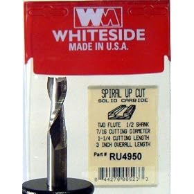 Whiteside - WSRU4950 - 7/16" Standard 2 Flute Upcut Spiral Bit
