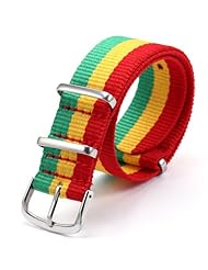 AMPM24 Fashional STRIPPED Army Nylon Sport Watch Wrist Band Straps 20mm WB2012