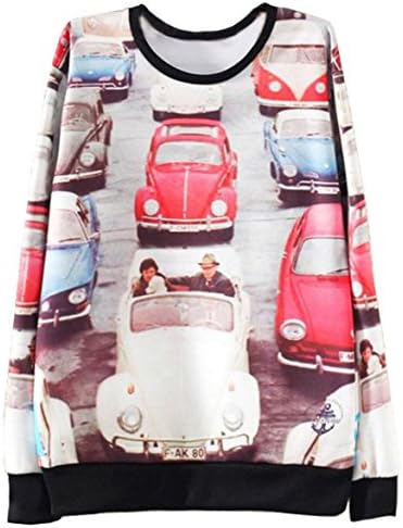 PPPerfecto Women's Sweater Sweatshirt PullOver Jumper Vintage Autumn Winter