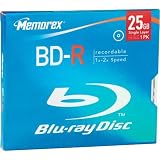 Memorex 25GB Blue Ray BD-R 2x Write Once