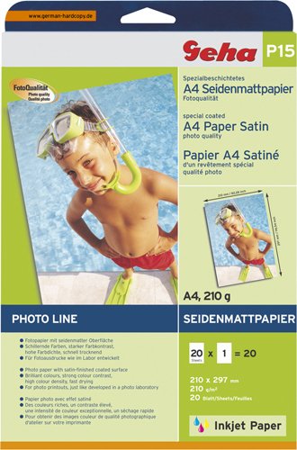 Geha Seidenmattpapier P15 DIN A4 210g 20 Blatt Preisvergleich