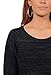Women's Casual Scoop Neck Long Sleeve Heathered Cashmerlon Sweater