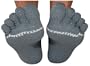 ToeSox Full Toe with Grip Yoga/Pilates Toe Socks, Grey, Small