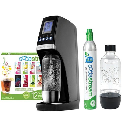 SodaStream REVOLUTION Deluxe Bundle Kit Black & Silver