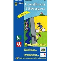 Landkreis T�bingen mit Naturpark Sch�nbuch 1 : 35 000: Mit Rad- und Wanderwegen
