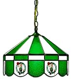 NBA Boston Celtics 16-Inch Diameter Stained Glass Pub Light
