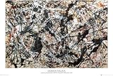 Jackson Pollock (Silver on Black) Art Poster Print - 24x36 Collections Poster Print by Jackson Pollock, 36x24 Fine Art Poster Print by Jackson Pollock, 36x24