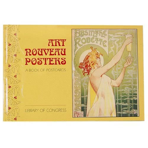 Famous Art Nouveau Posters 30 piece Postcard Booklet